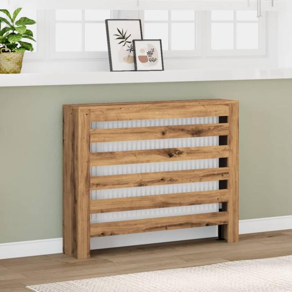 ARDEBO.de - Heizkörperverkleidung Artisan-Eiche 104x20x82 cm Holzwerkstoff