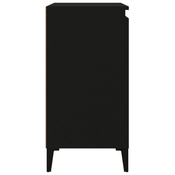 Nachttische 2 Stk. Schwarz 40x35x70 cm Holzwerkstoff