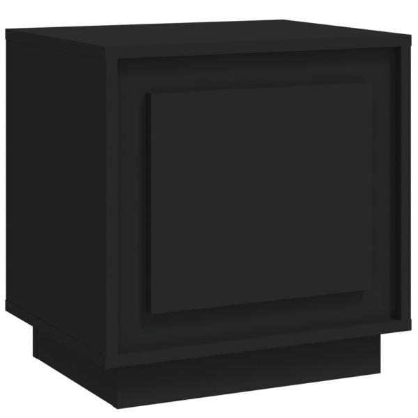 ARDEBO.de - Nachttisch Schwarz 44x35x45 cm Holzwerkstoff