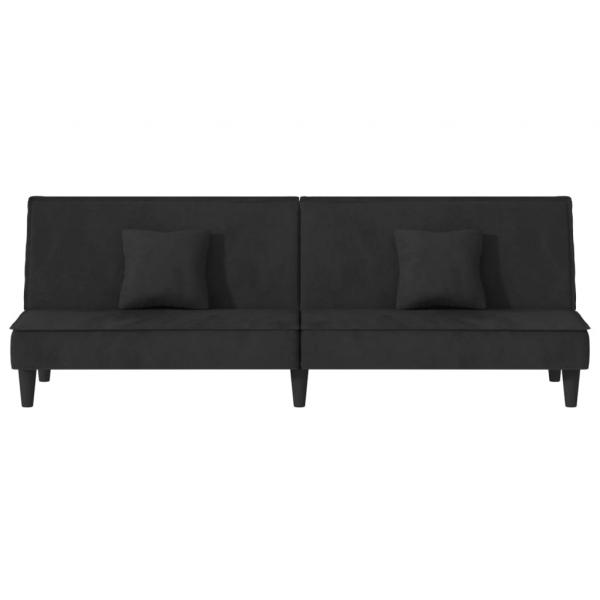 Schlafsofa Schwarz Samt