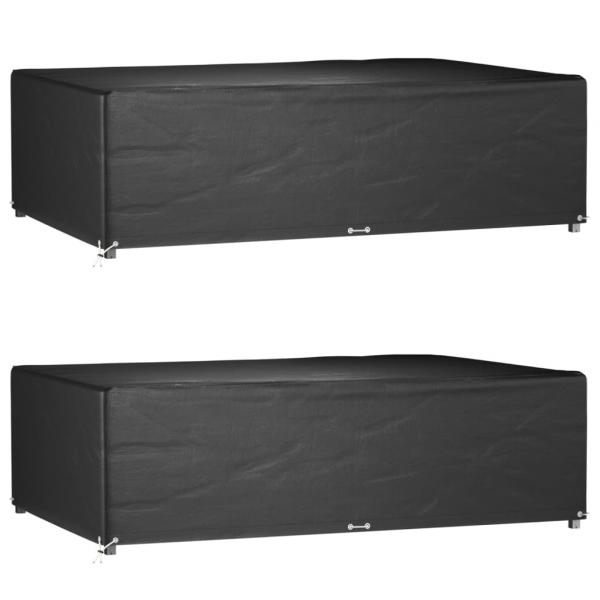 ARDEBO.de - Gartenmöbel-Abdeckungen 2 Stk. 12 Ösen 227x152x65 cm Rechteckig