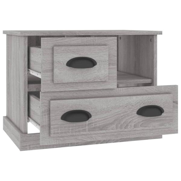 ARDEBO.de - Nachttisch Grau Sonoma 60x39x45 cm
