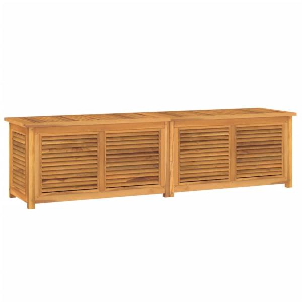 Gartenbox mit Beutel 200x50x53 cm Massivholz Teak