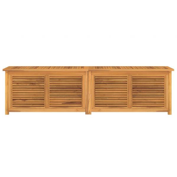 Gartenbox mit Beutel 200x50x53 cm Massivholz Teak