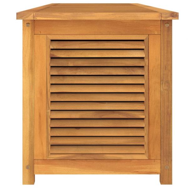 Gartenbox mit Beutel 200x50x53 cm Massivholz Teak