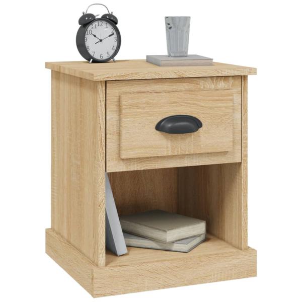 ARDEBO.de - Nachttische 2 Stk. Sonoma-Eiche 39x39x47,5 cm Holzwerkstoff