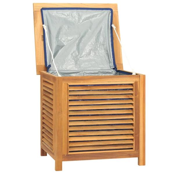 ARDEBO.de - Gartenbox mit Beutel 60x50x58 cm Massivholz Teak