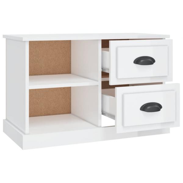 TV-Schrank Hochglanz-Weiß 73x35,5x47,5 cm Holzwerkstoff