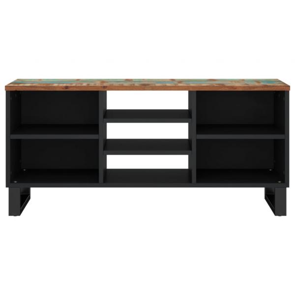 TV-Schrank 100x33x46 cm Altholz Massiv & Holzwerkstoff