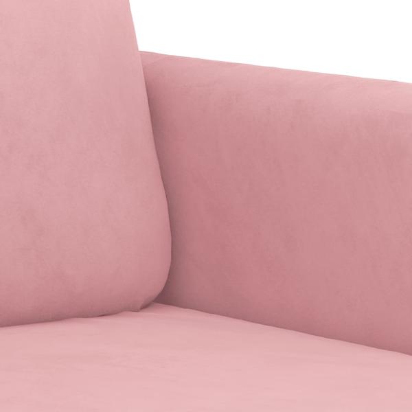 3-tlg. Sofagarnitur Rosa Samt