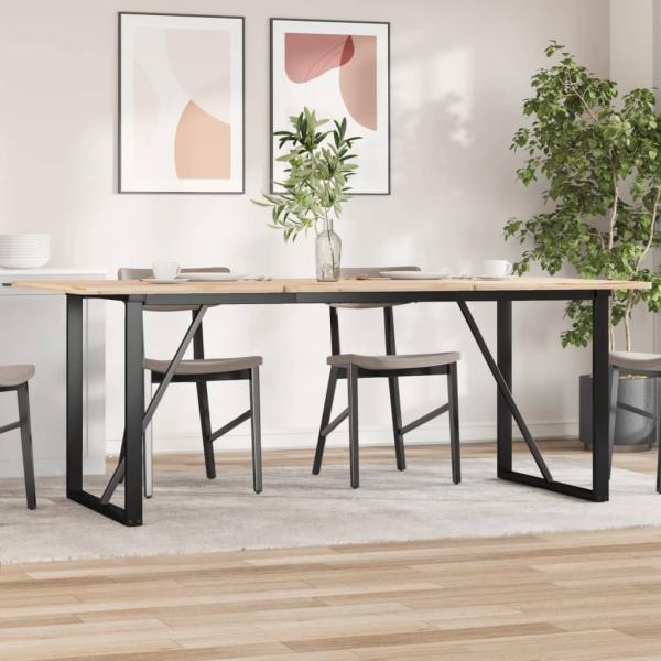Esstisch-Gestell in O-Form 180x80x73 cm Gusseisen
