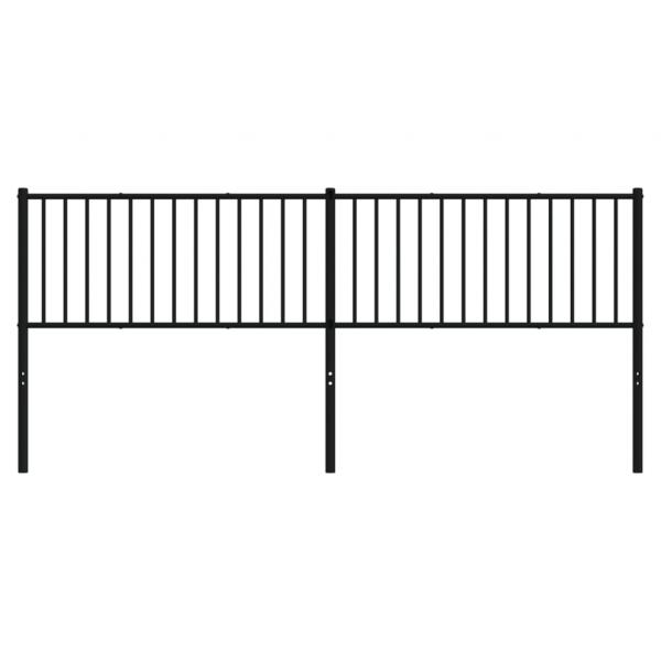 Kopfteil Metall Schwarz 200 cm