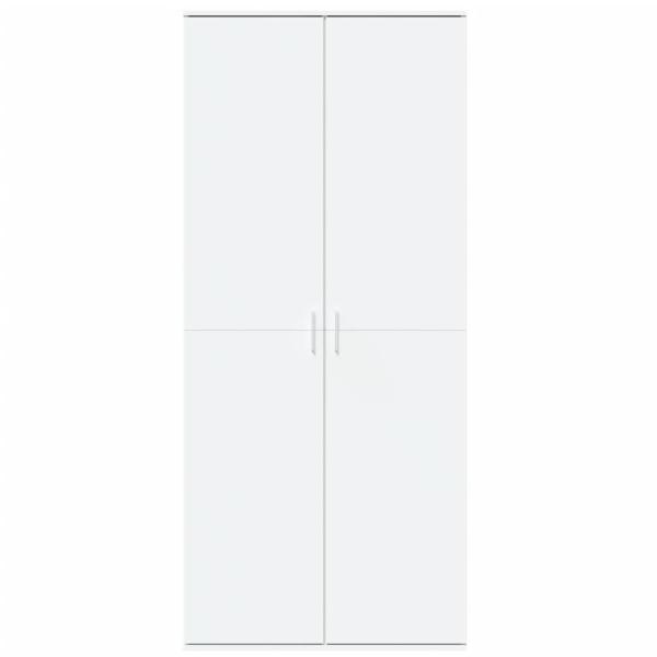 Highboard Weiß 80x35x180 cm Holzwerkstoff