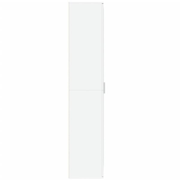 Highboard Weiß 80x35x180 cm Holzwerkstoff