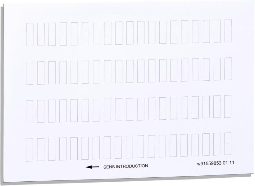 ARDEBO.de Schneider Electric ZBY4100 Bogen mit 76 abziehbaren Schildern 8x27mm, für Schildträger 30x40mm