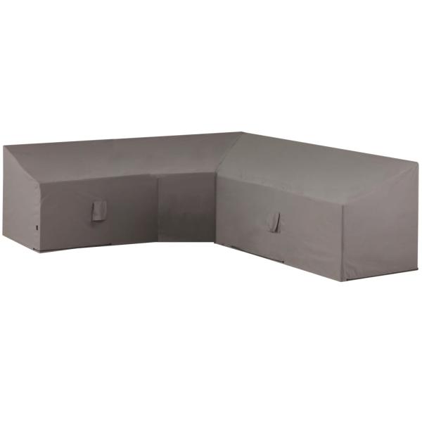 ARDEBO.de - Madison Loungemöbel-Abdeckung in L-Form 300x300x90 cm Grau