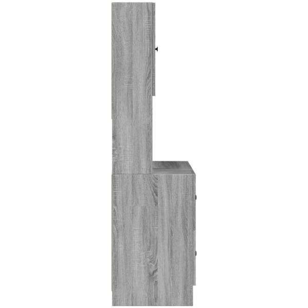 Küchenschrank Grau Sonoma 95x50x180 cm Holzwerkstoff