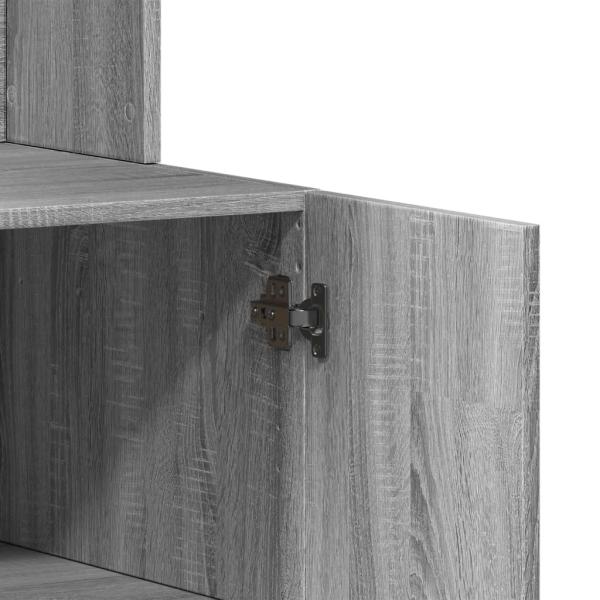 Küchenschrank Grau Sonoma 95x50x180 cm Holzwerkstoff