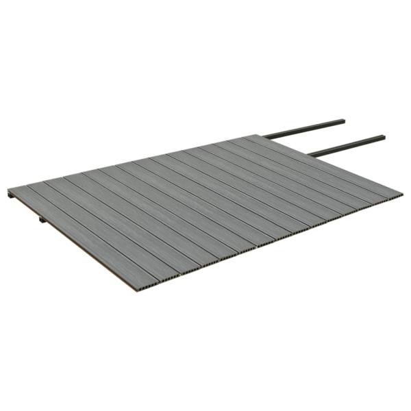 WPC Terrassendielen mit Zubehör Braun und Grau 30 m² 2,2 m