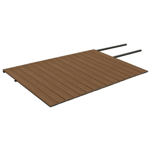 WPC Terrassendielen mit Zubehör Braun und Grau 30 m² 2,2 m
