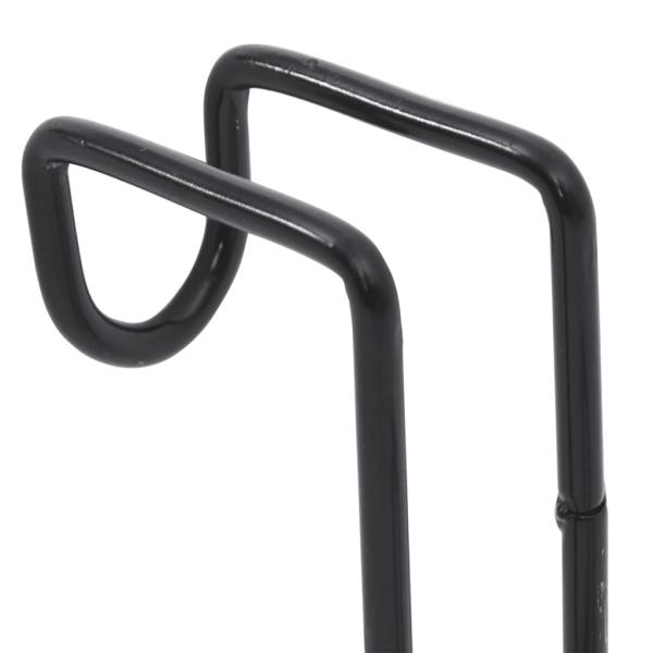 Trensenhalter 3 Stk. Schwarz Stahl