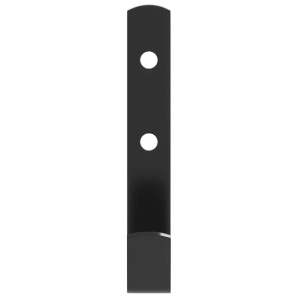Wandhaken J-Form 12 Stk. Schwarz Stahl