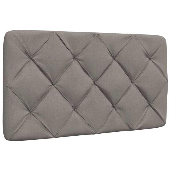 Bettgestell ohne Matratze Taupe 90x190 cm Stoff