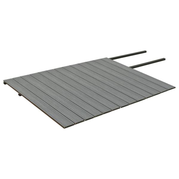 WPC Terrassendielen mit Zubehör Braun und Grau 26 m² 2,2 m