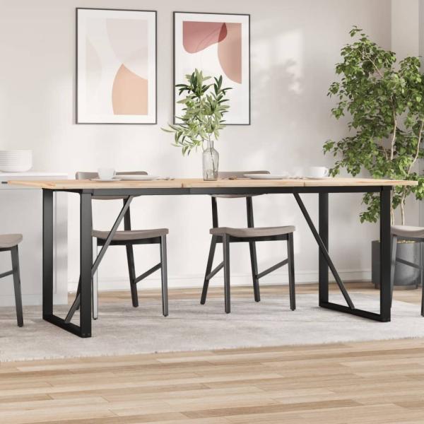 Esstisch-Gestell in O-Form 160x80x73 cm Gusseisen