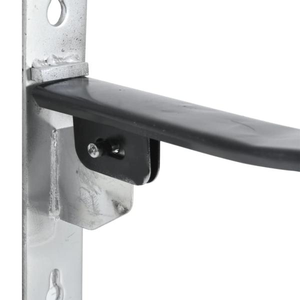 Sattelhalter mit Trensenhaken Einarmig Klappbar Schwarz Eisen