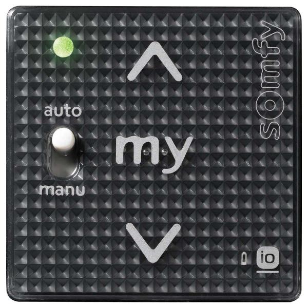 ARDEBO.de Somfy Smoove A/M IN io Black Shine Funk-Wandsender, schwarz (1811102)