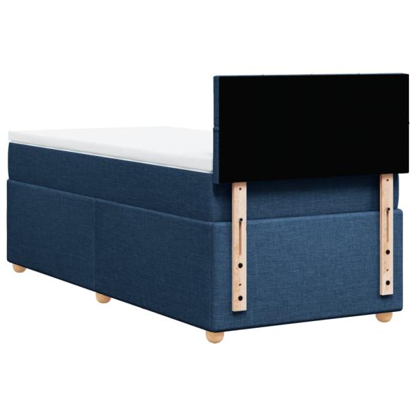 ARDEBO.de - Boxspringbett mit Matratze Blau 80x200 cm Stoff