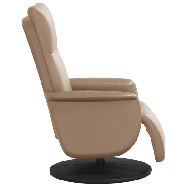 Relaxsessel mit Fußteil Cappuccino-Braun Kunstleder