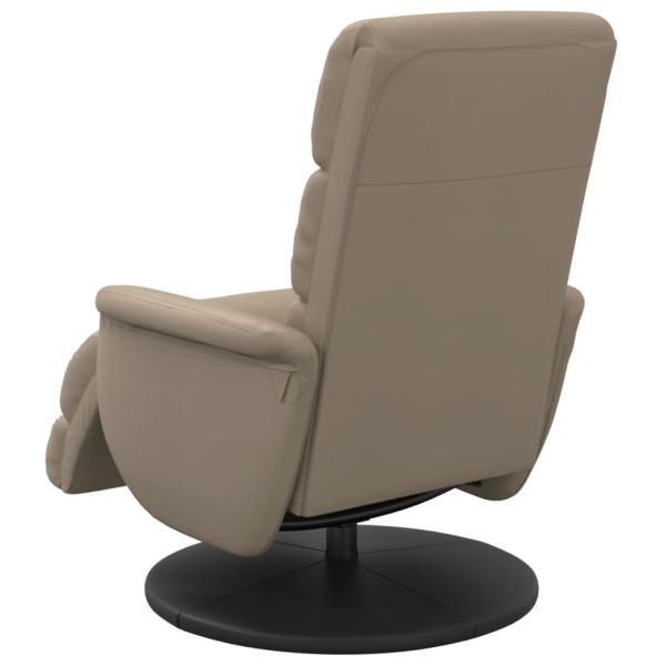 Relaxsessel mit Fußteil Cappuccino-Braun Kunstleder
