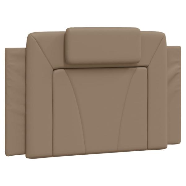 Bett mit Matratze Cappuccino-Braun 90x190 cm Kunstleder
