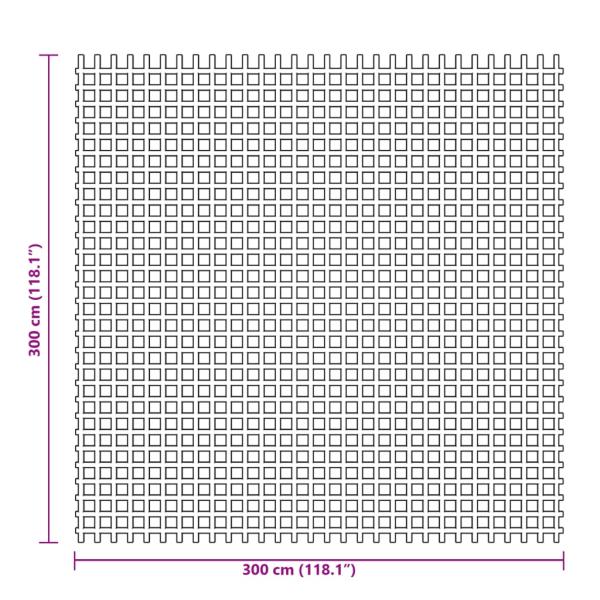 Zeltteppich Blau 3x3 m
