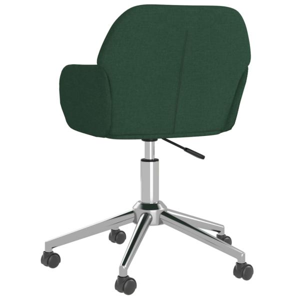 Bürostuhl Drehbar Dunkelgrün Stoff