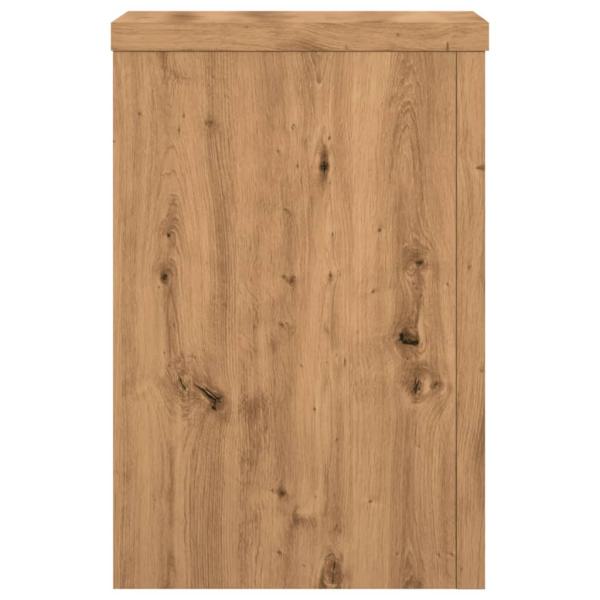 Pflanzenständer 2 Stk. Artisan-Eiche 25x25x35 cm Holzwerkstoff