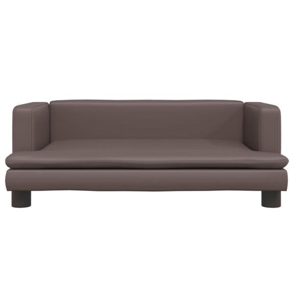 Hundebett Braun 80x45x30 cm Kunstleder