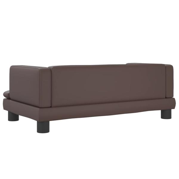 Hundebett Braun 80x45x30 cm Kunstleder