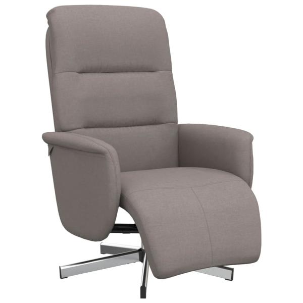 Relaxsessel mit Fußteil Taupe Stoff