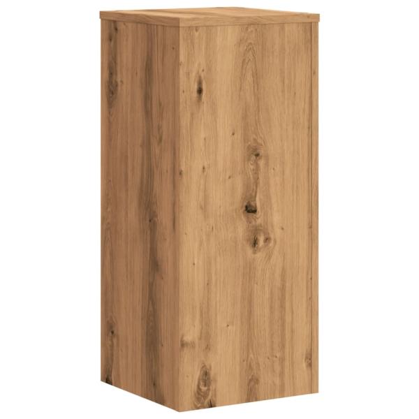 Pflanzenständer 2 Stk. Artisan-Eiche 30x30x70 cm Holzwerkstoff