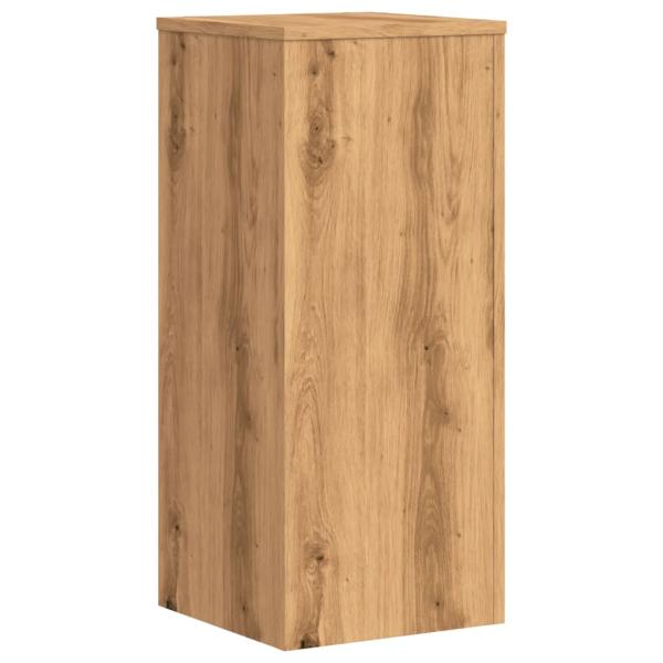 Pflanzenständer 2 Stk. Artisan-Eiche 30x30x70 cm Holzwerkstoff
