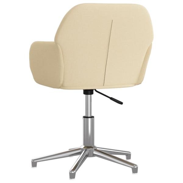 Bürostuhl Drehbar Creme Stoff