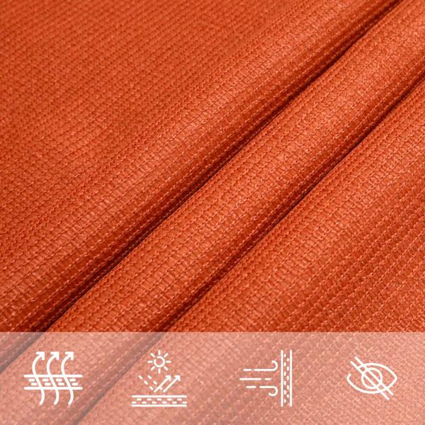 Sonnensegel 160 g/m² Trapezform Orange 3/4x2 m HDPE