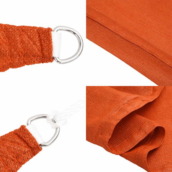 Sonnensegel 160 g/m² Trapezform Orange 3/4x2 m HDPE