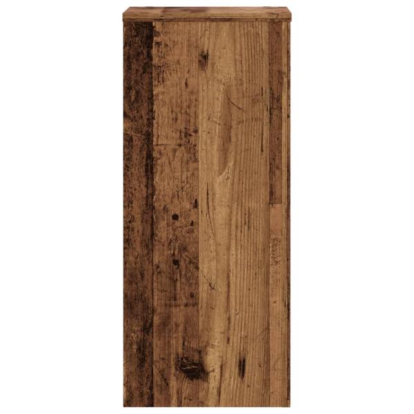 Pflanzenständer 2 Stk. Altholz-Optik 30x30x70 cm Holzwerkstoff