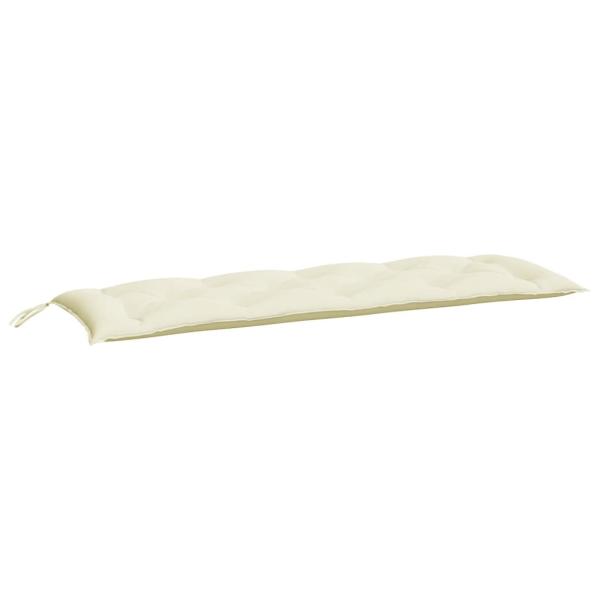 Gartenbank-Auflagen 2 Stk. Cremeweiß 150x50x7 cm Oxford-Gewebe