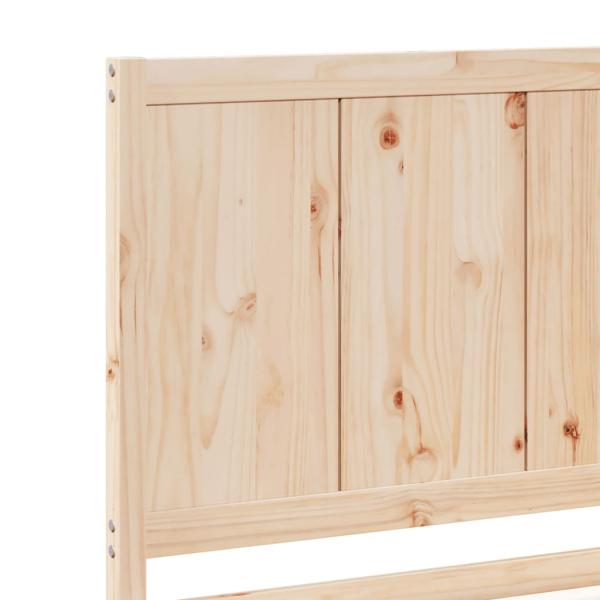 ARDEBO.de - Massivholzbett Extra Lang ohne Matratze 140x220 cm