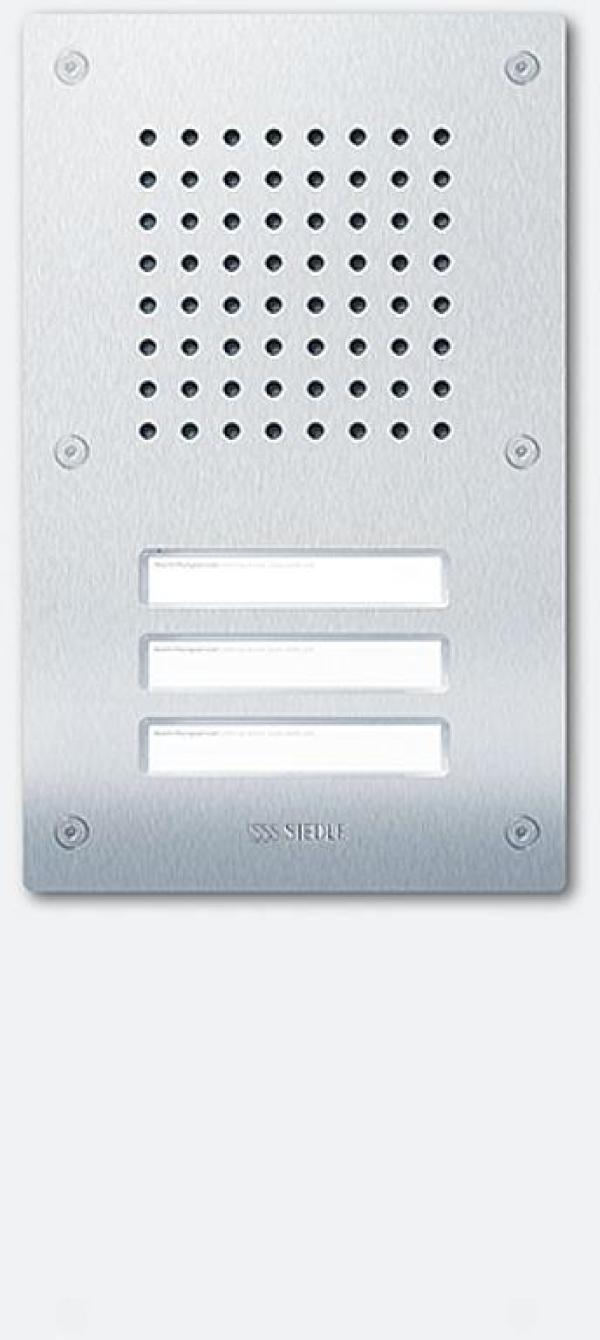 ARDEBO.de Siedle Classic CL111-3B-02 Türstation Audio 3fach In-Home, Edelstahl gebürstet (200042881-00)